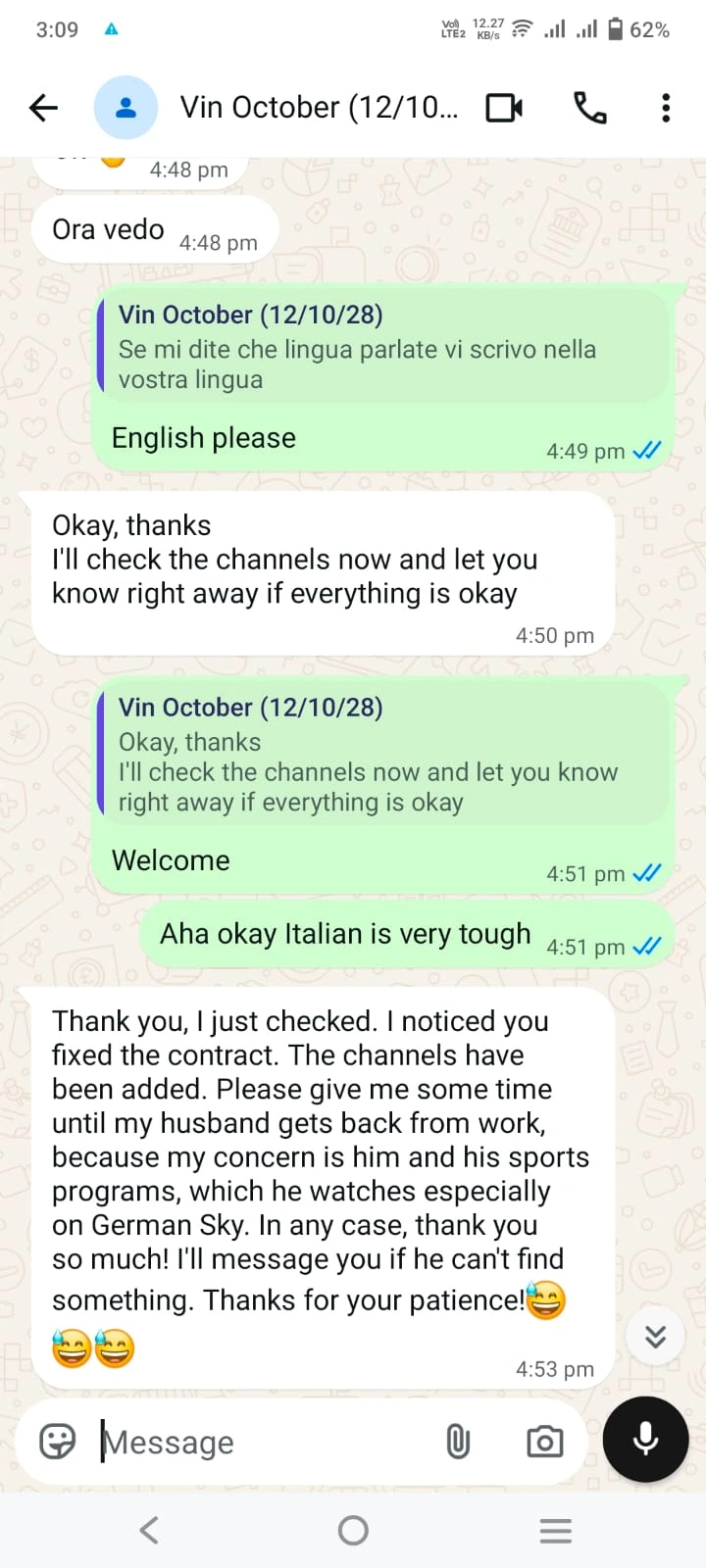 Avis client IPTV France reçu sur WhatsApp (6)